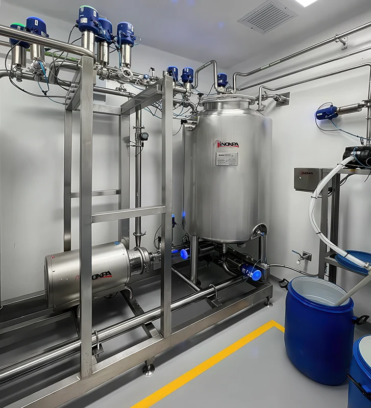 CIP farmacêutico e automatização de trasfega